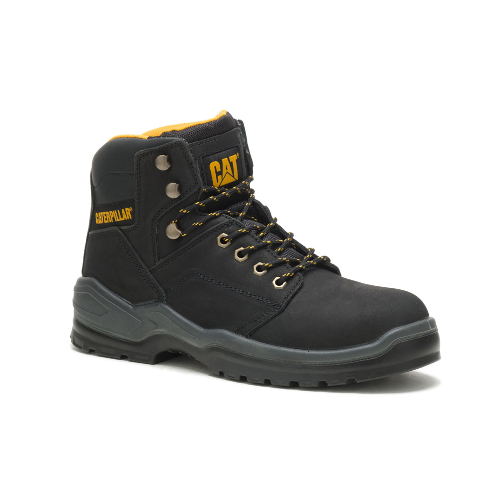 Caterpillar Striver Astm Philippines - Mens Safety Boots - Black 54287RKPF